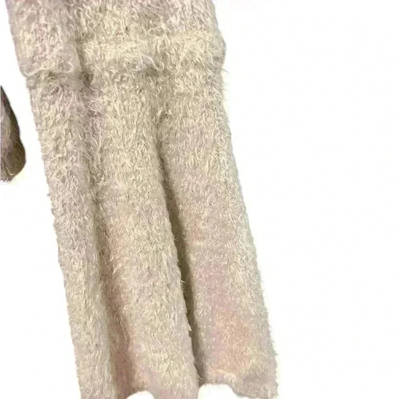 🟣Jack by BB Dakota Pink Cropped Fuzzy Bell Sleeve Shirt Large - Picture 3 of 7